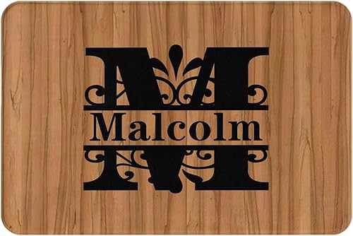 Miniatura 3 de HYHSJY Tapete de bienvenida personalizado con iniciales para exteriores, para puerta delantera, monograma y nombre de la familia, tapete de piso