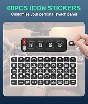 Amazon.co.jp: NAVOROGE ワイヤレス 4ギャングスイッチパネル