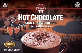 Cafe Tastle Single Serve Packets, Rich Hot Chocolate Mix, 6 Count