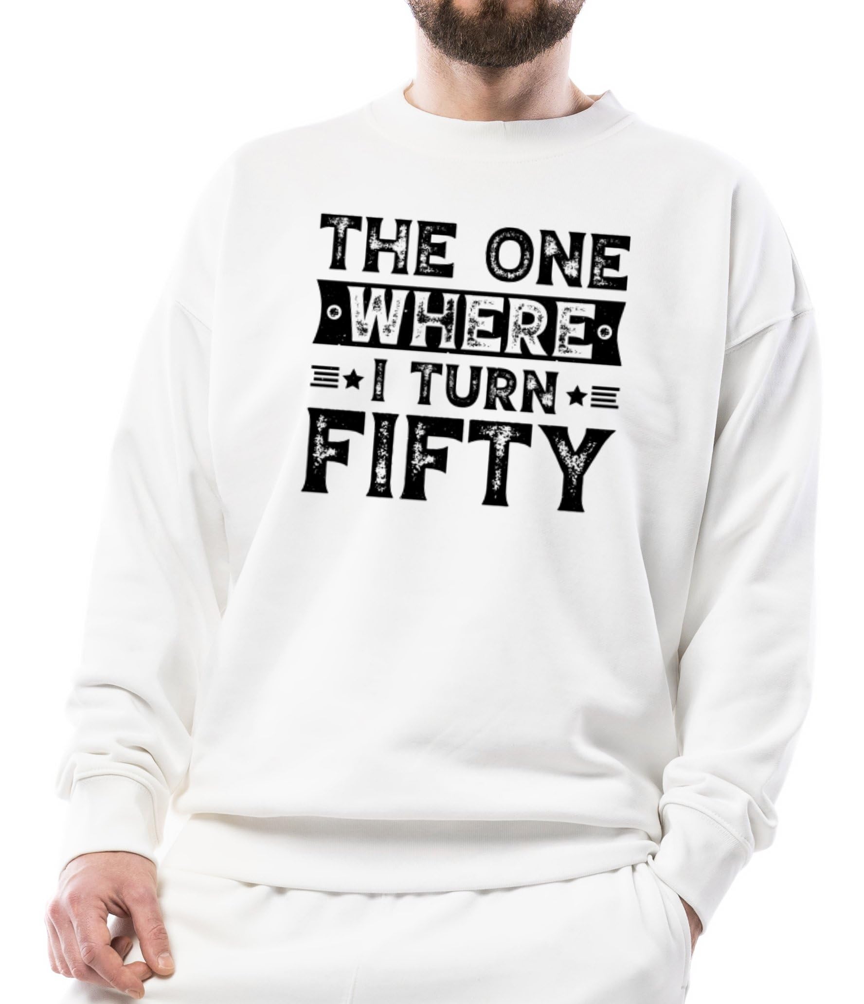 The One Where I Turn Fifty Unisex Sweatshirt, Birthday Sweatshirt for 50th Celebration, Funny 50th Birthday Gift-image-15