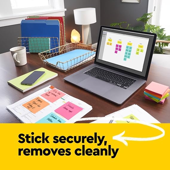 Post-it Notes, 1.38 x 1.88 in, Poptimistic Collection, 24 Pads