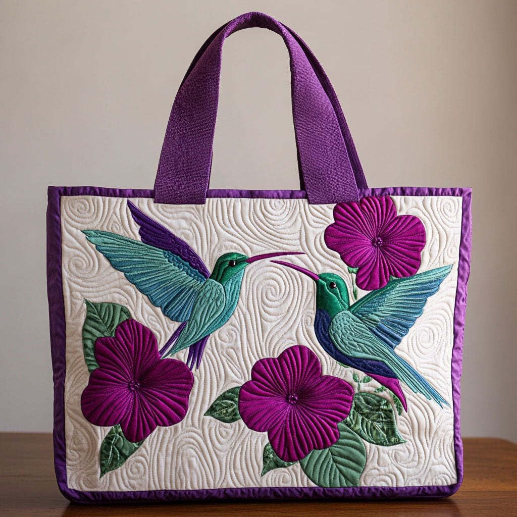 Women's Quilted Tote Bag – Lightweight Large Capacity Foldable for Travel | 20.87" L x 15.75" H
