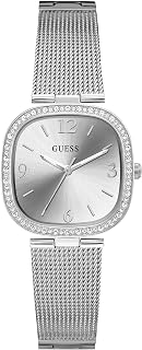 Guess US Women's Silver-Tone Mesh Analog Watch Price In India