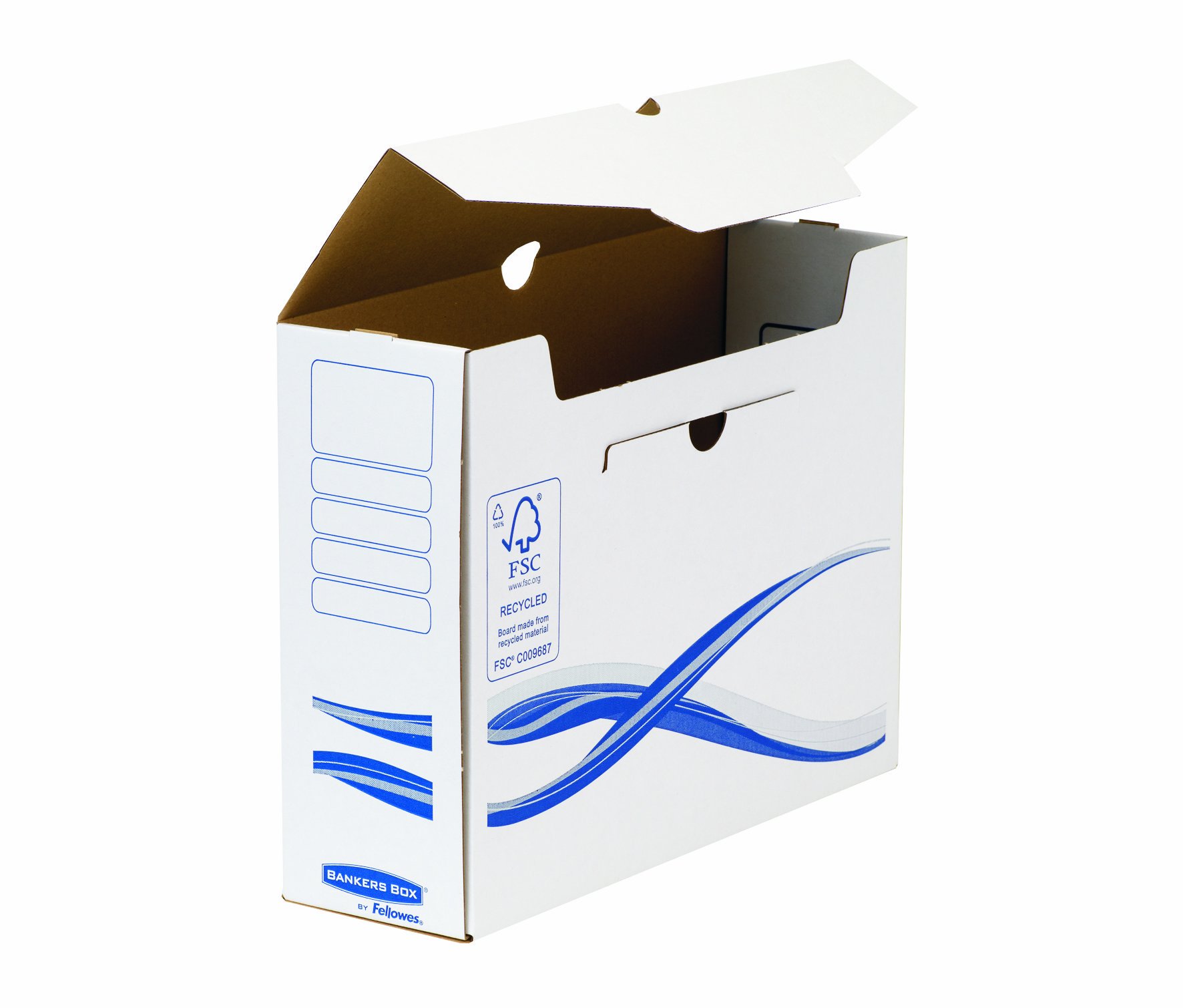 Bankers Box 4460202 Scatola Archivio A4 Basic, Dorso 100 mm, FSC, Confezione da 25 Pezzi