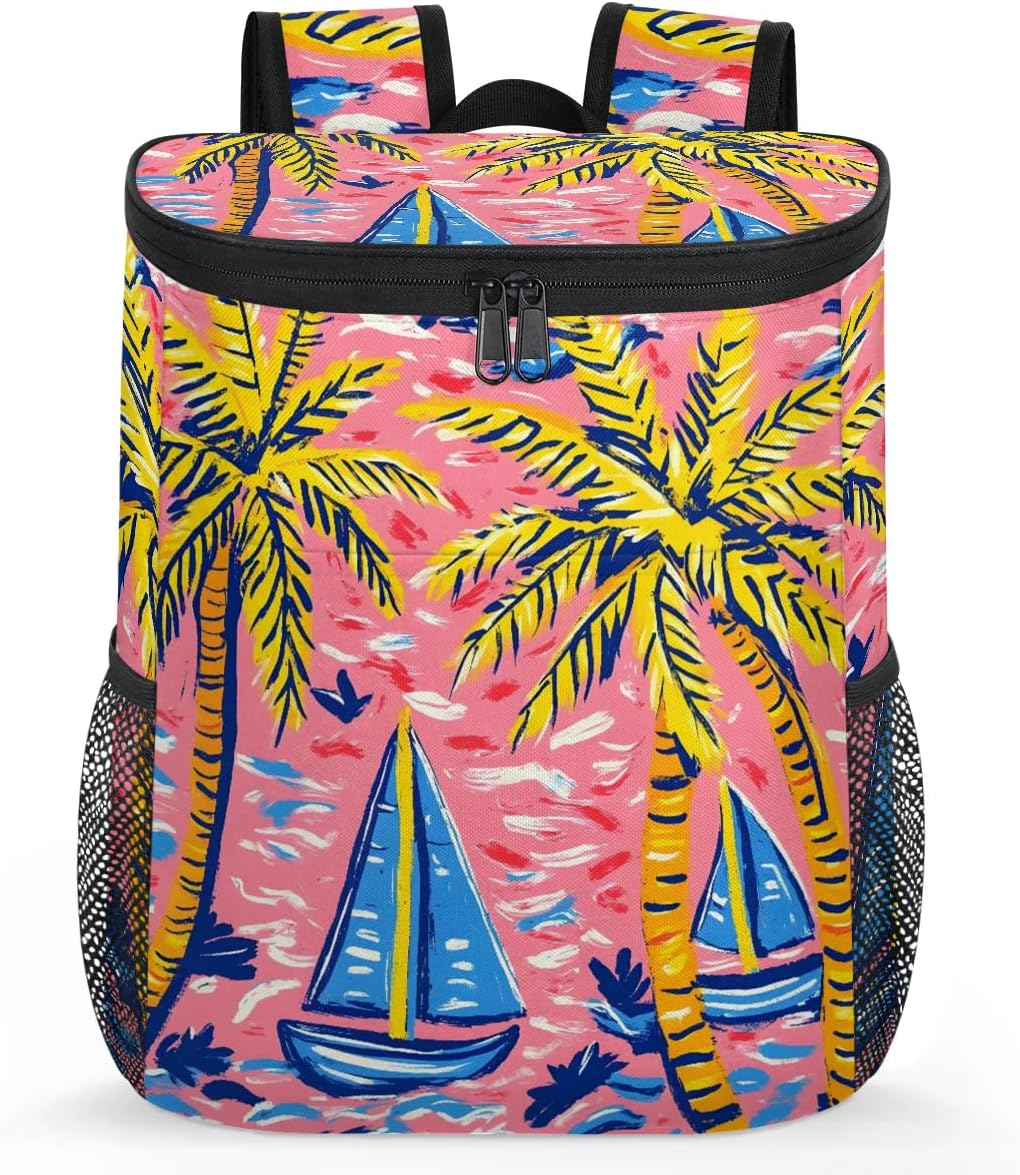 Backpack Cooler,Soft Lightweight Leakproof Cooler Backpack,13L Insulated Cooler Bag,Keeps 30 Cans Hot/Cold for Up to 8 Hours,Waterproof Lunch Backpack for Men Women