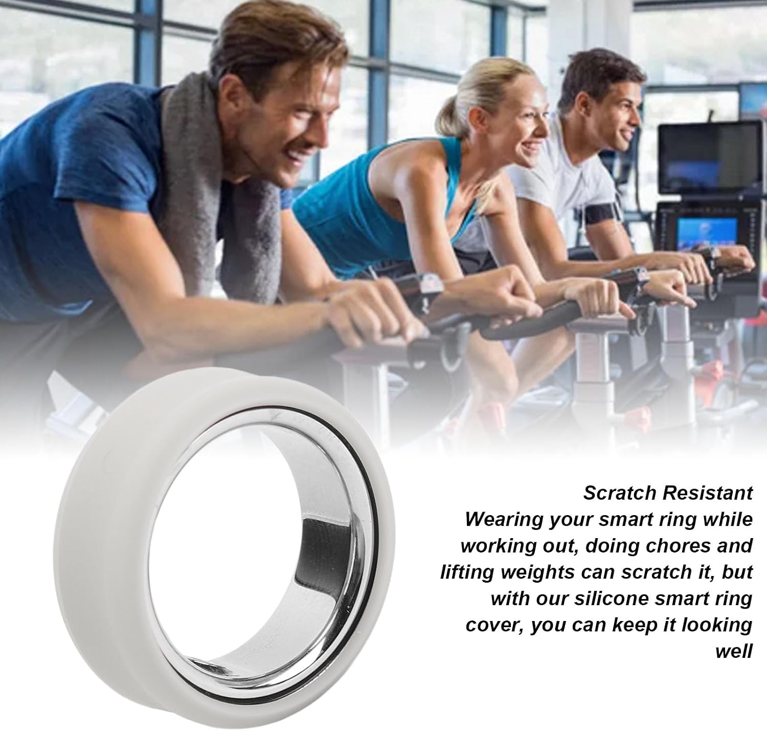 Zopsc Silicone Ring Cover, Ring Protector Case Compatible with Smart Ring Protector, Silicone Smart Health Ring Protector.