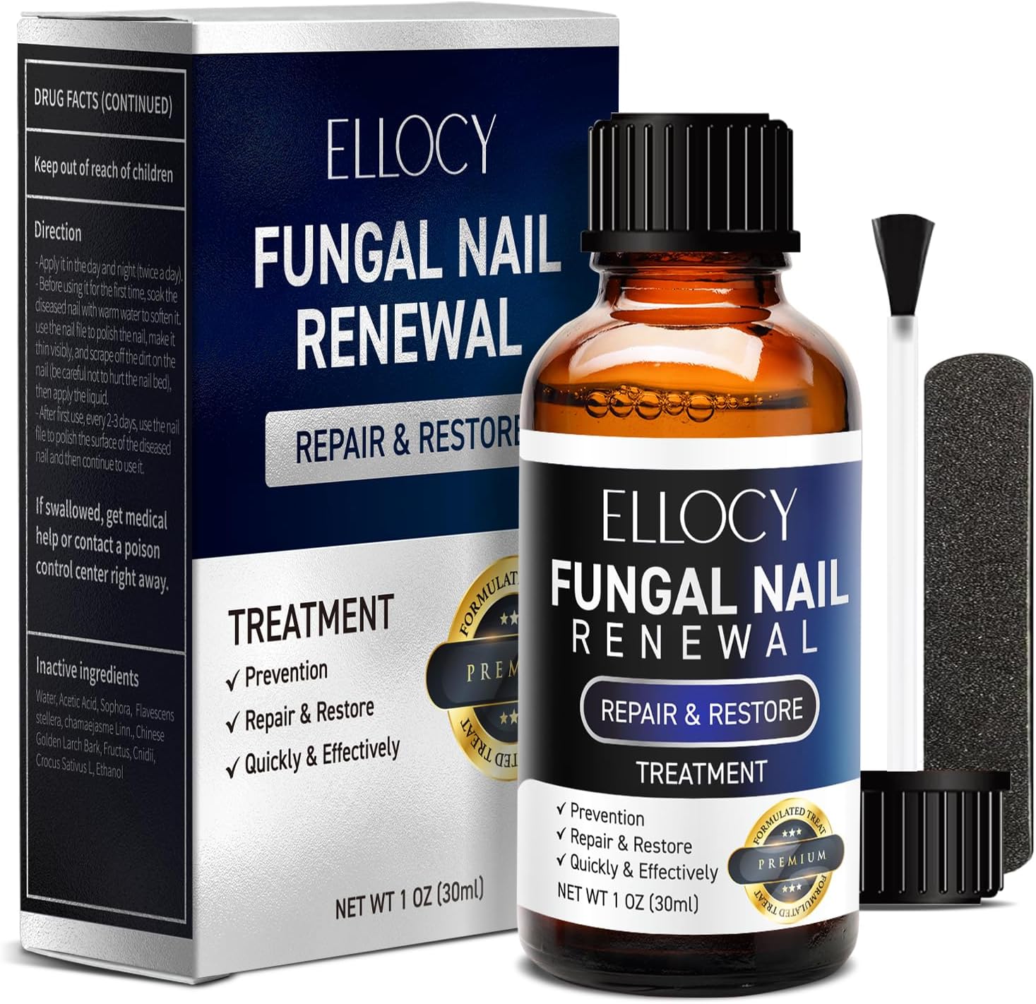 Toenail Fungus Treatment Extra Strength: Repair Damaged Toenail and Fingernail Fungus Treatment - Nail Repair Liquid 30ml