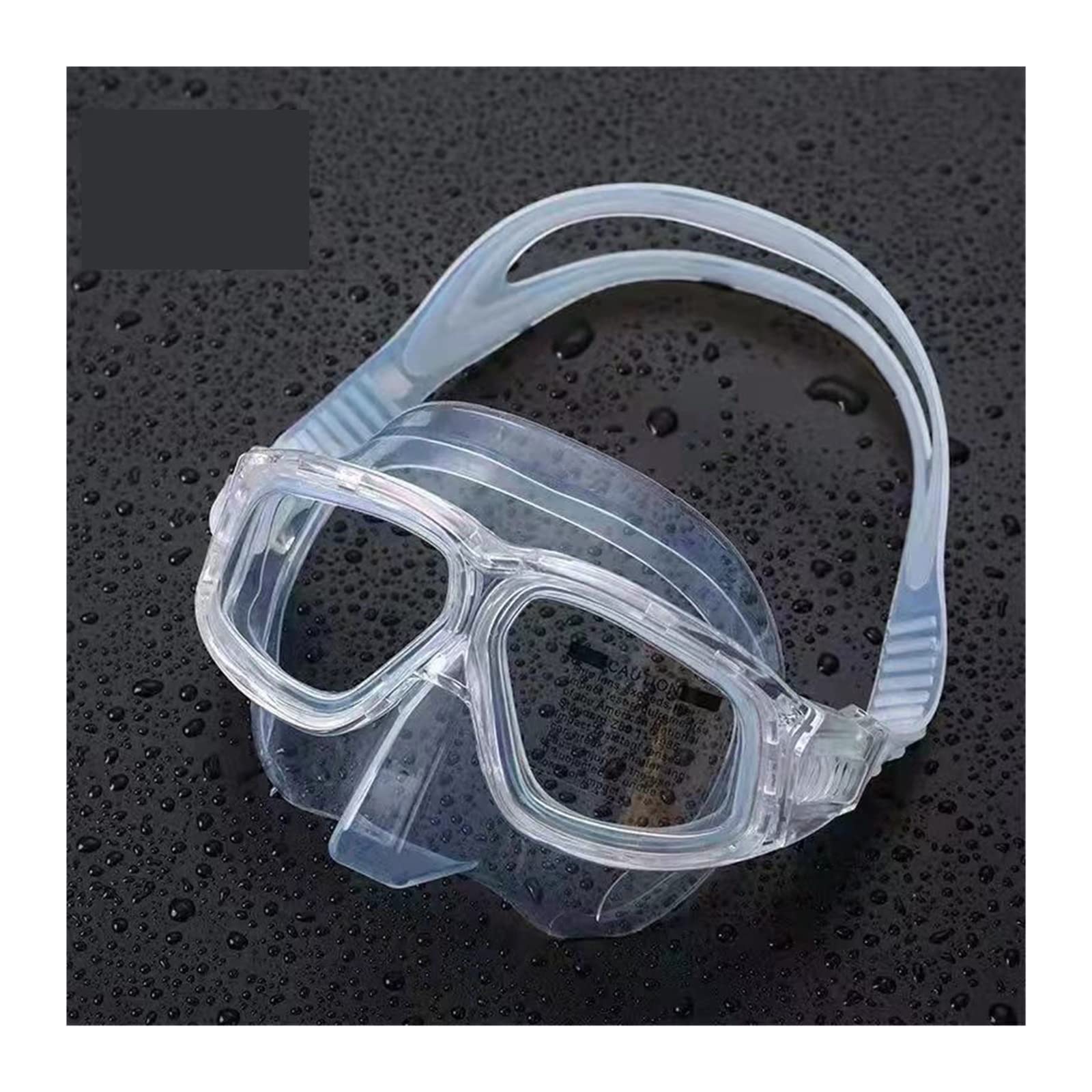 Dcdcd Transparent Diving Mask Free Diving Surface High Definition Anti-Fog Lens Snorkeling Mask Equipment(Transparent)