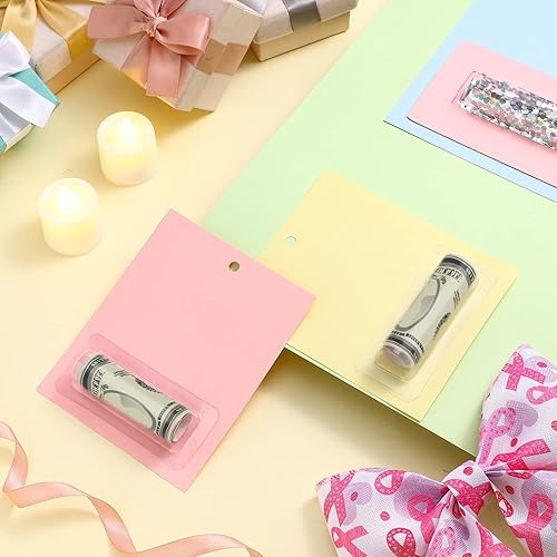 Miniatura 7 de 100 bolsas de bálsamo labial, plástico transparente, soporte para dinero, cúpulas de plástico para manualidades, bolsas de bálsamo labial, plástico