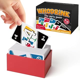 Broytain WHODRINK Drinking Card Games for Adults, Party Card Game for Groups, Bachelorette Party Games, Couples Drinking Game for Date Night, Girls Night Party Game, 136 Cards, Age 21+ - Amazon product rated Grade B