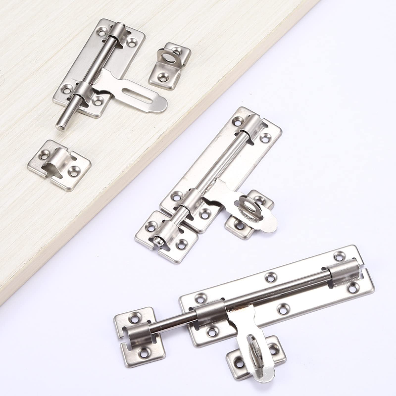 Garneck Lot De 2 Loquets De Porte En Acier Inoxydable De 15,2