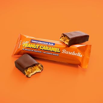 Barebells Soft Protein Bar, Low Sugar Protein Bar (Salted Peanut Caramel, 12 x 55 g)