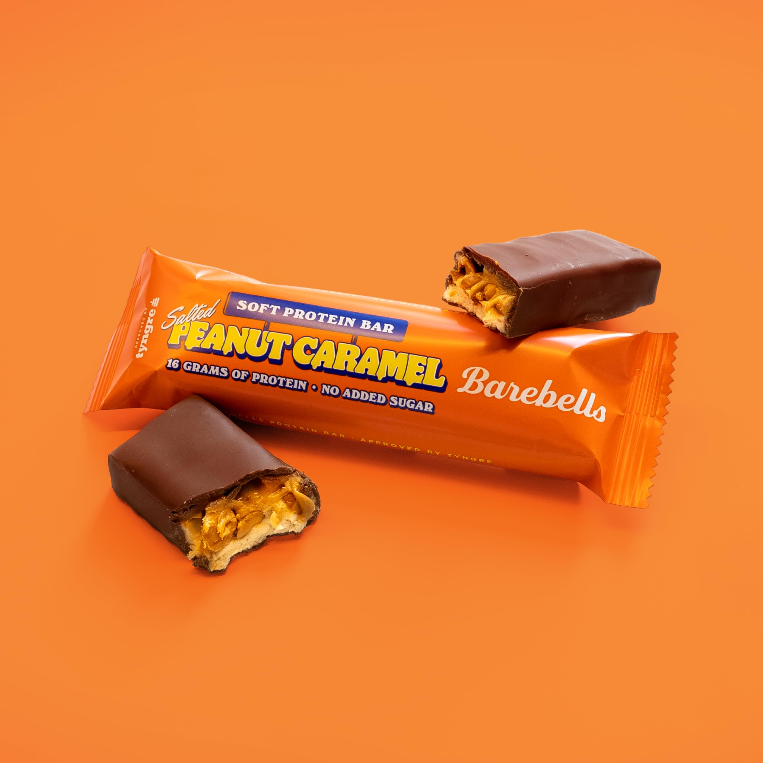 Barbells Soft Protein Bar | batonik proteinowy o niskiej zawartości cukru (Salted Peanut Caramel, 12 x 55 g)