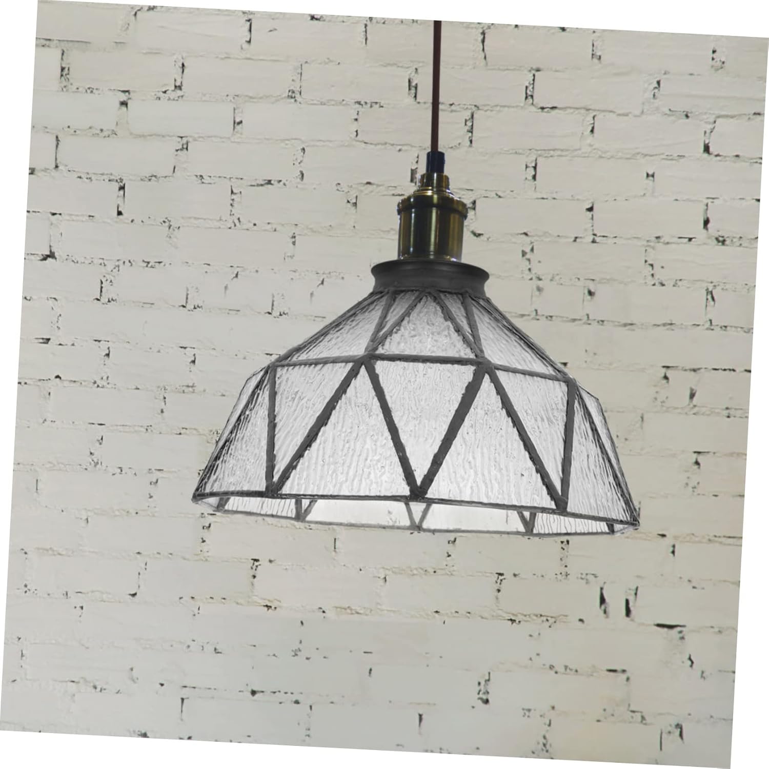 Diy Vintage Glass Lampshade for Pendant Light Bulb Cage Guard for Hanging Lamp Lampshade Lighting Accessories