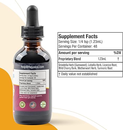 Miniatura 6 de Bright Lungs - Suplemento de apoyo para la desintoxicación pulmonar para ayudar a mantener la salud pulmonar y respiratoria en general - Grindelia,
