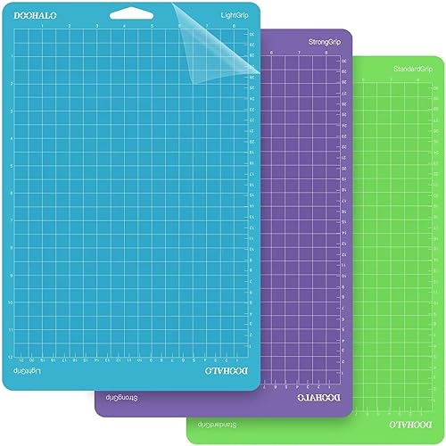 DOOHALO Alfombrilla de corte para Cricut Joy Xtra, paquete de 3 alfombrillas de repuesto de variedad de agarre estándar, agarre ligero, agarre fuerte DOOHALO Alfombrilla de corte para Cricut Joy Xtra, paquete de 3 alfombrillas de repuesto de variedad de agarre estándar, agarre ligero, agarre fuerte