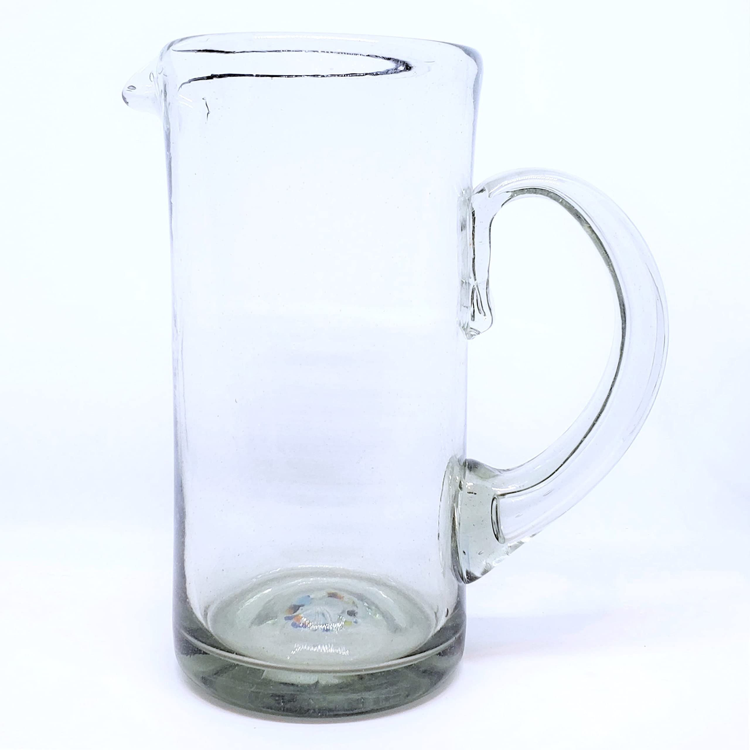 Amazon.com | MexHandcraft Clear 48 oz Tall Pitcher, Recycled Glass