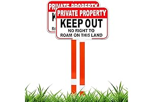 Large Keep Out No Trespassing Signs