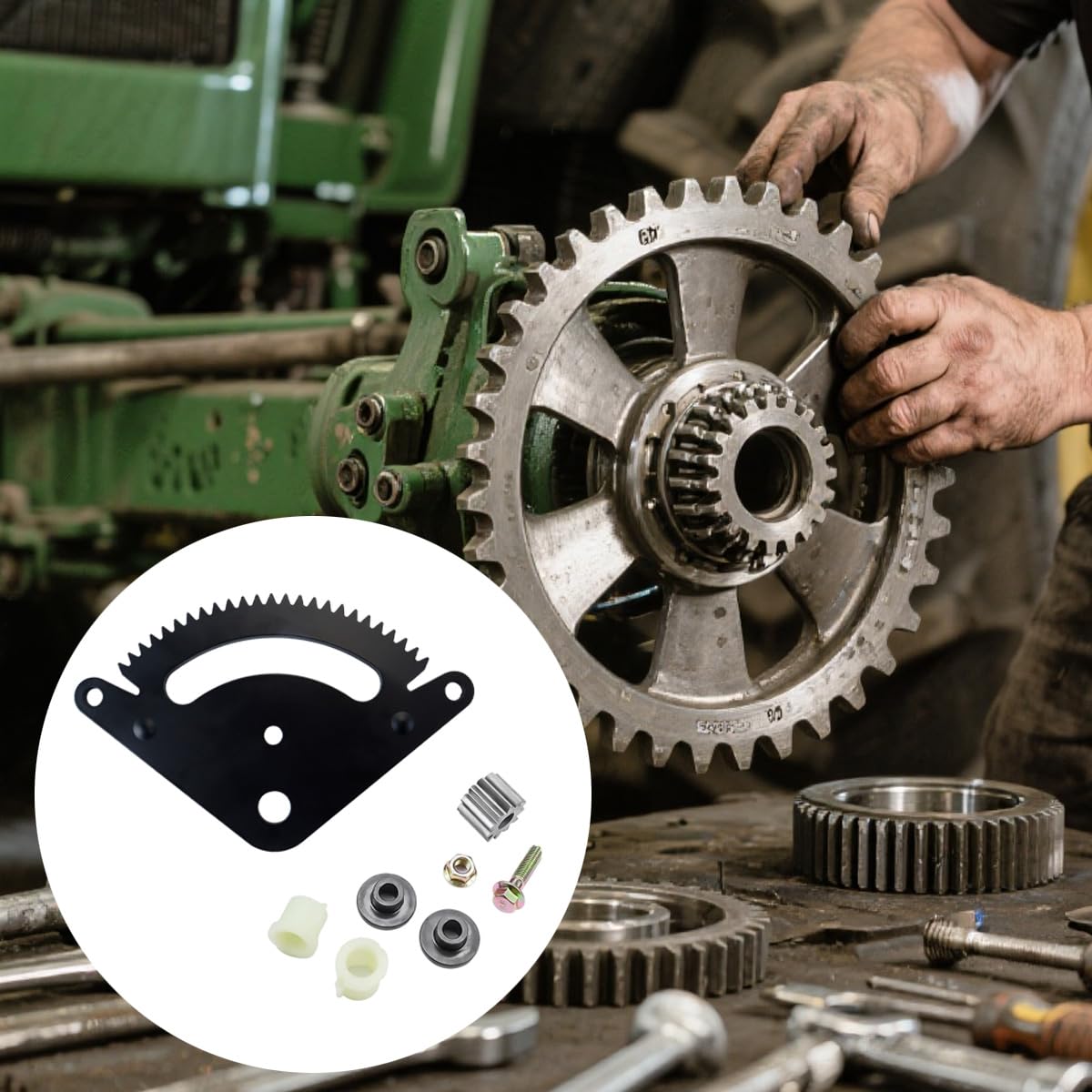 Kit Di Conversione Del Pignone Del Settore Sterzante a 25 Denti Di Ricambio Per Trattorini Rasaerba L105, L108, L110, L118, L120, L130 E G110. Sostituisce GX20053.