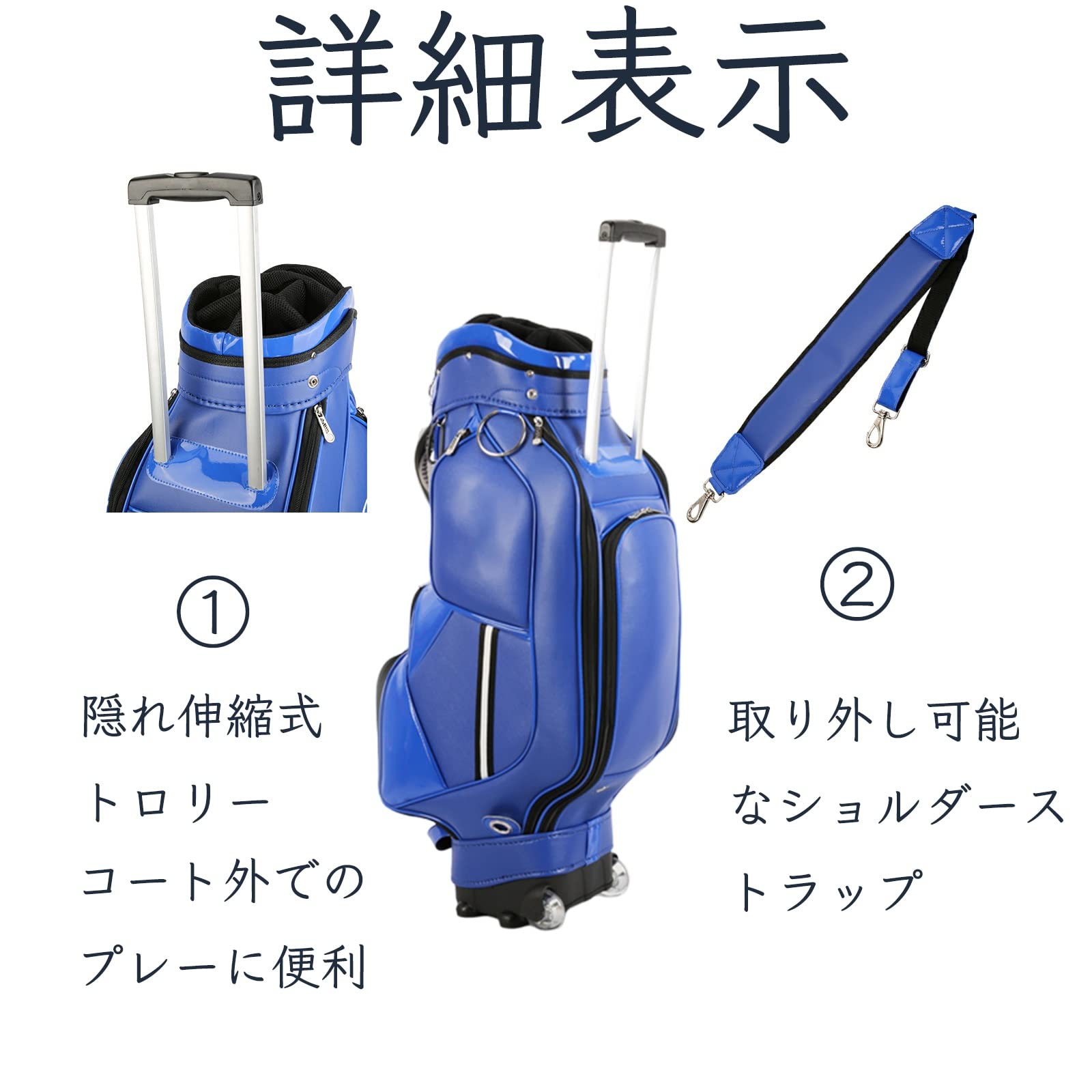 スタンド式キャディバッグ ゴルフ収納バッグ 軽量 自立型 118gcc08 
