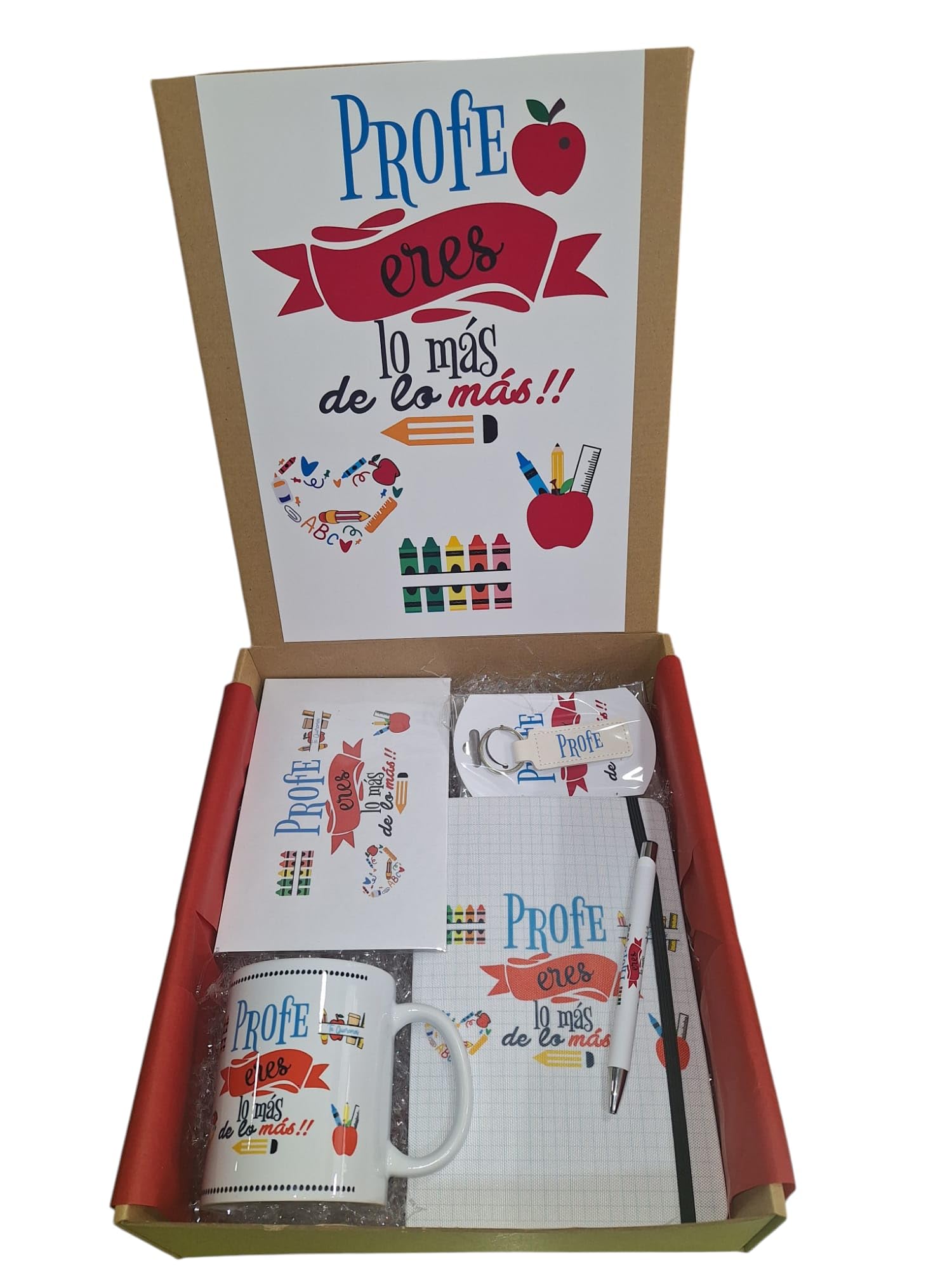 Genérico ERDM Regalos/Caja Regalo para Profesores, Profe eres lo más de lo más, NUEVO DISEÑO 2025