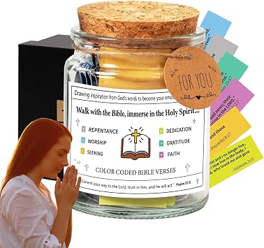 Bible verse in a jar, Read me when verses jar, Christian gifts for women, read Bible verse jar for emotions and emotions, Bible accessories, Jar of Hope, Prayer Bottle, Christian Gift, Fathers Day Gift, Inspire Happiness, Cheer Friends, Live Life, Unique Prayer Card for Bottle Hand