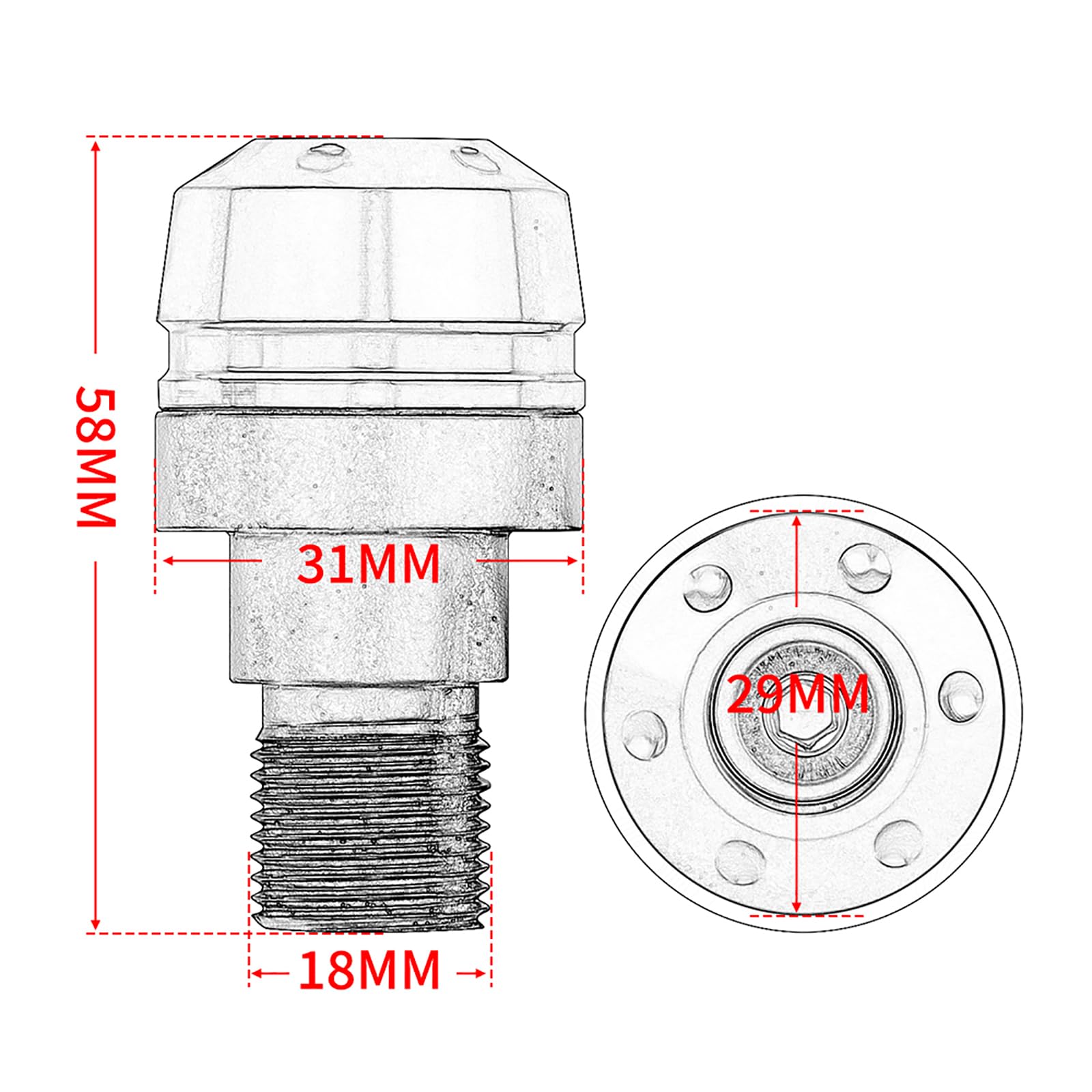 22mm (7/8") Moto Contrappesi per manubrio, Manubrio Moto Tappi Anti Vibration Contrappesi Bilancieri Tappi Manubrio per TMAX560 TMAX 560 Tech MAX TMAX 2022-2024(Non adatto per TMAX 2008-2021)