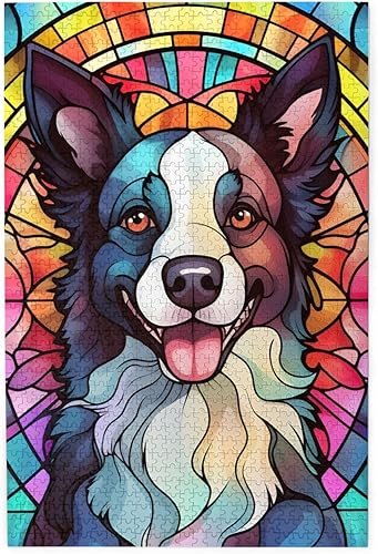 Miniatura 8 de Pomeranian Dogs Lovers - Rompecabezas de madera de 1000 piezas de pintura artística para niños y adultos, cumpleaños, día de la madre, día del