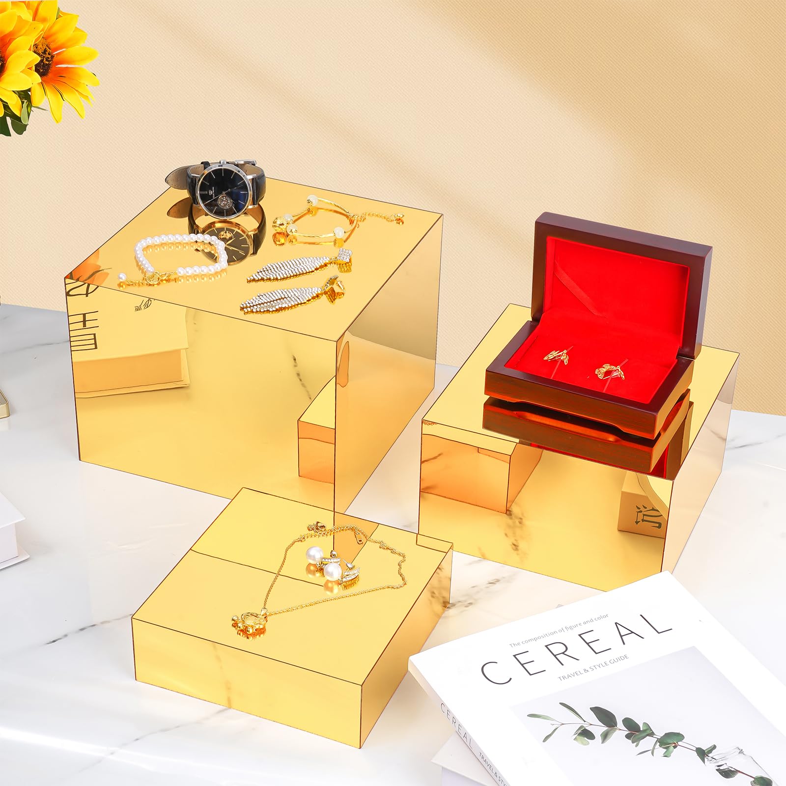 3 Pcs Acrylic Risers for Display 8