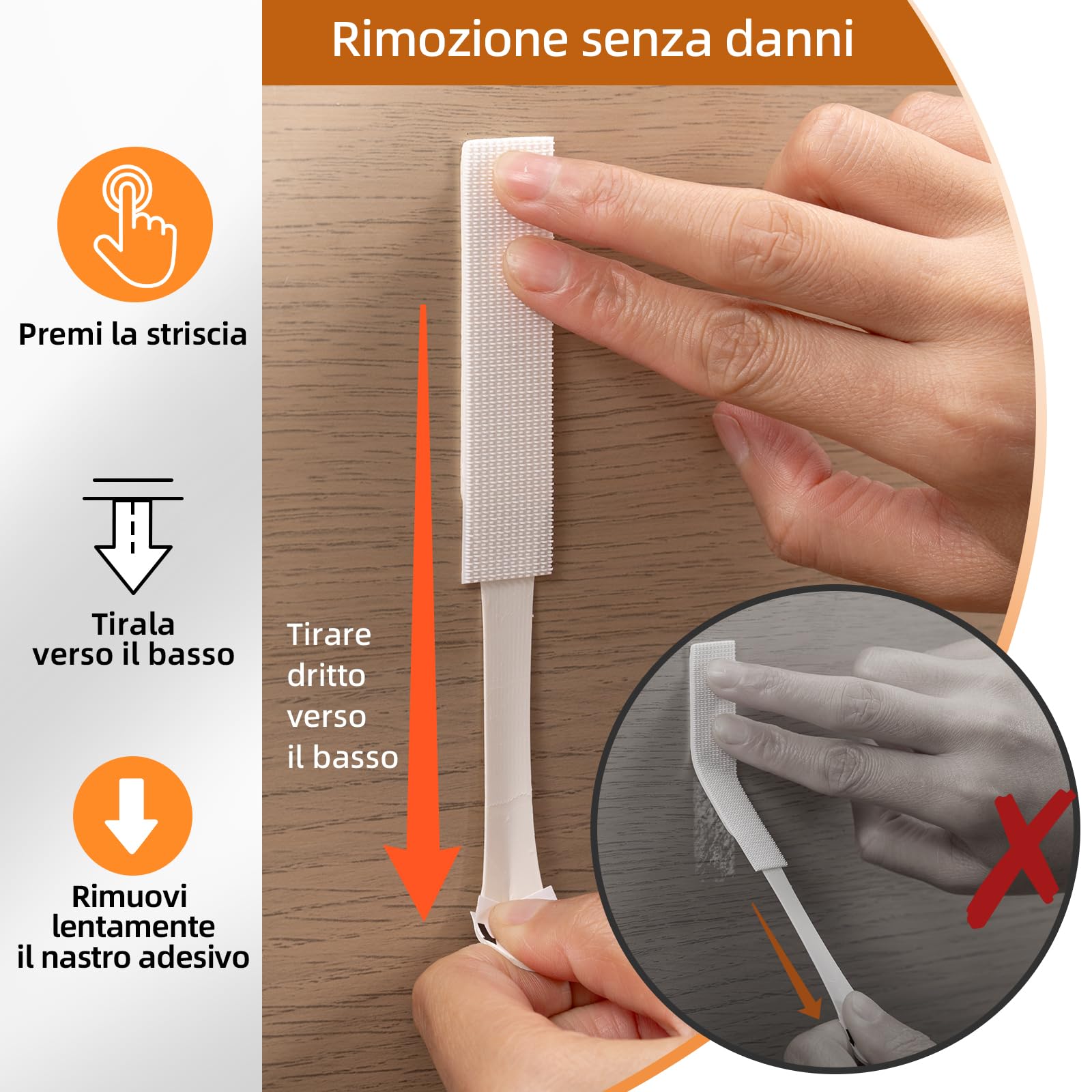 Trilancer Strisce Adesive per Appendere Quadri 20 Coppie, Forte Tenuta, Senza Chiodi né Attrezzi Senza Danni al Muro, Rimovibili, con Livella, per Cornici, Decorazioni, Poster e Superfici Lisce