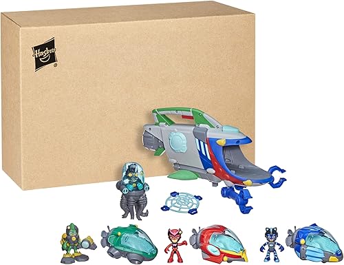 Miniatura 2 de PJ Masks PJ Launching Submarine and Rovers - Juguete preescolar con temática submarina con 3 PJ Rovers y 3 figuras de acción, a partir de 3 años