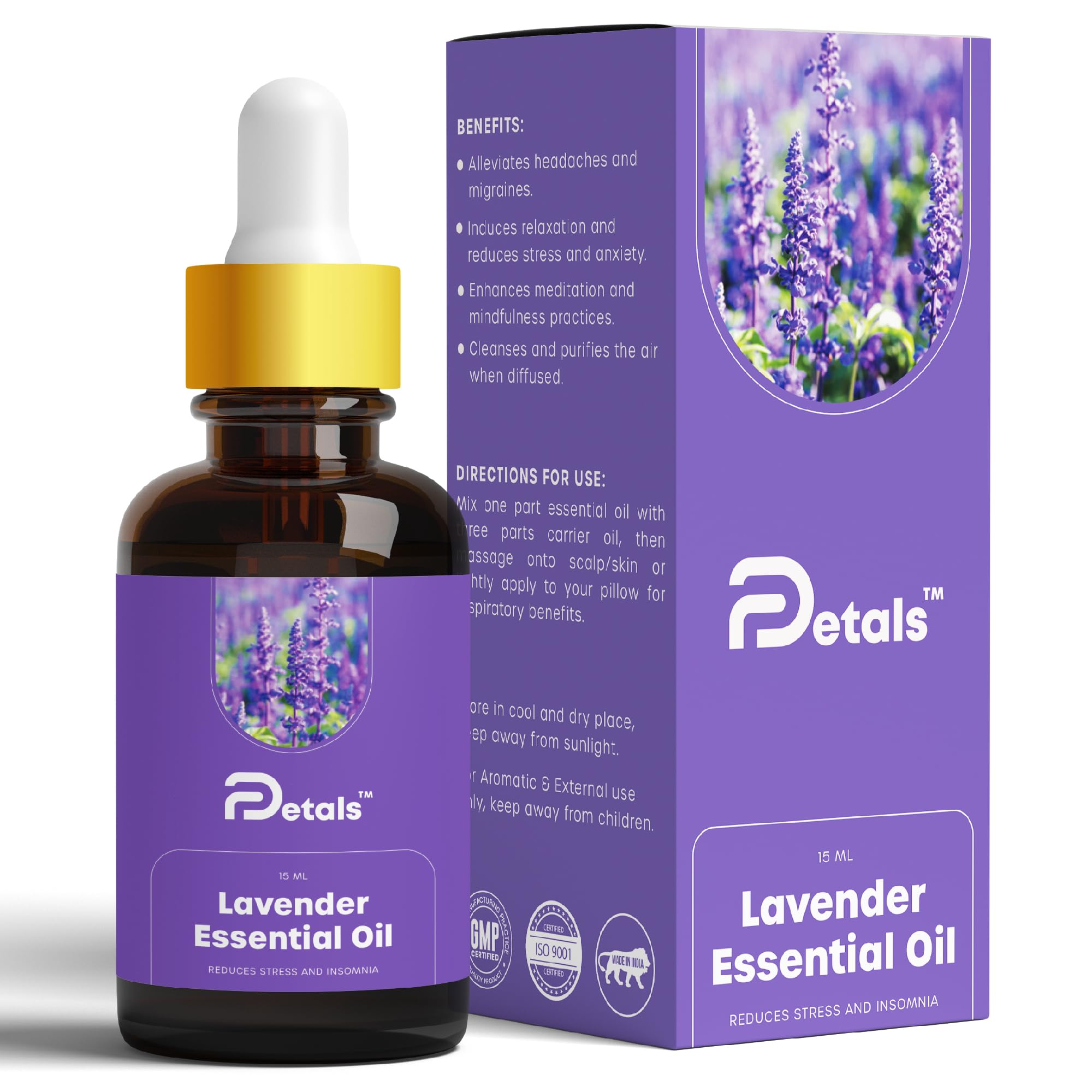 DPetals Lavender Essential Oil for Balance, Wellness, Relaxation, Skin Care, Hair & Scalp Care, Aromatherapy, Diffuser, Pure & Natural | 15ml (B0D7T9993L) Amazon Price History, Amazon Price Tracker