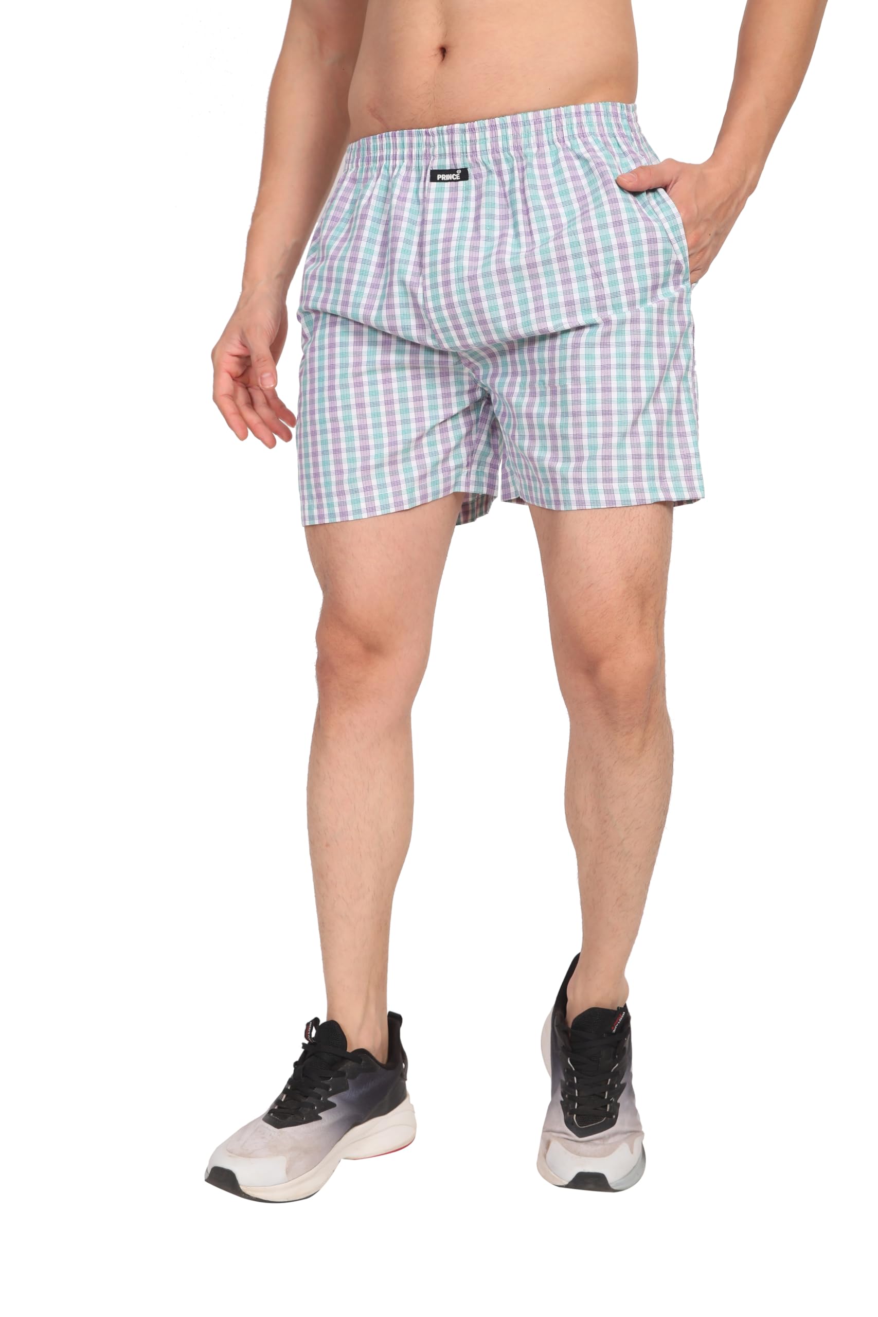 prince Men's Cotton Printed Boxer Pack of 1 | White-picture-41