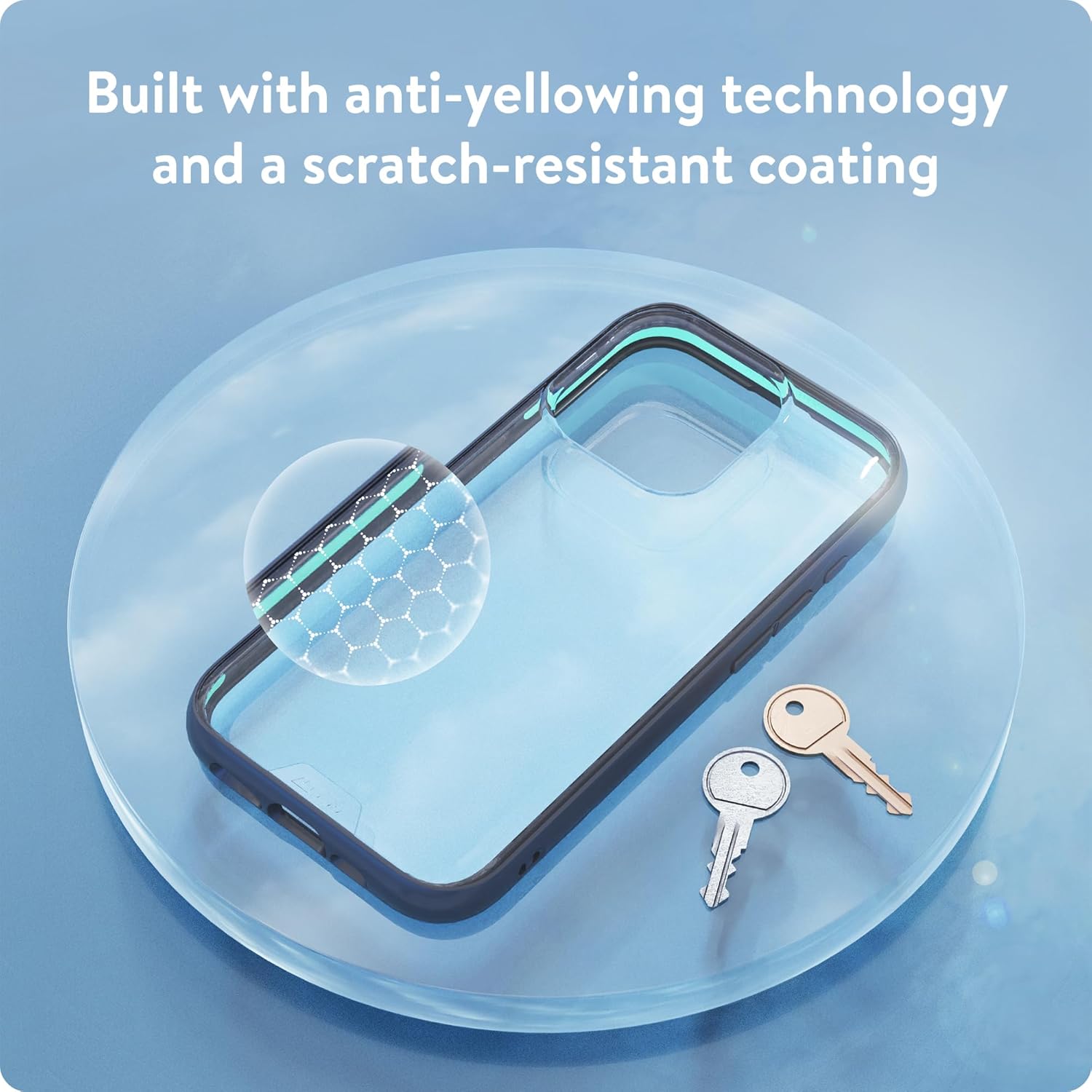 Mous Case for iPhone 15 Pro Max Clear - Clarity - Protective iPhone 15 Pro Max Case - Scratch Resistant Crystal Clear & Slim Design - Shockproof Phone Cover