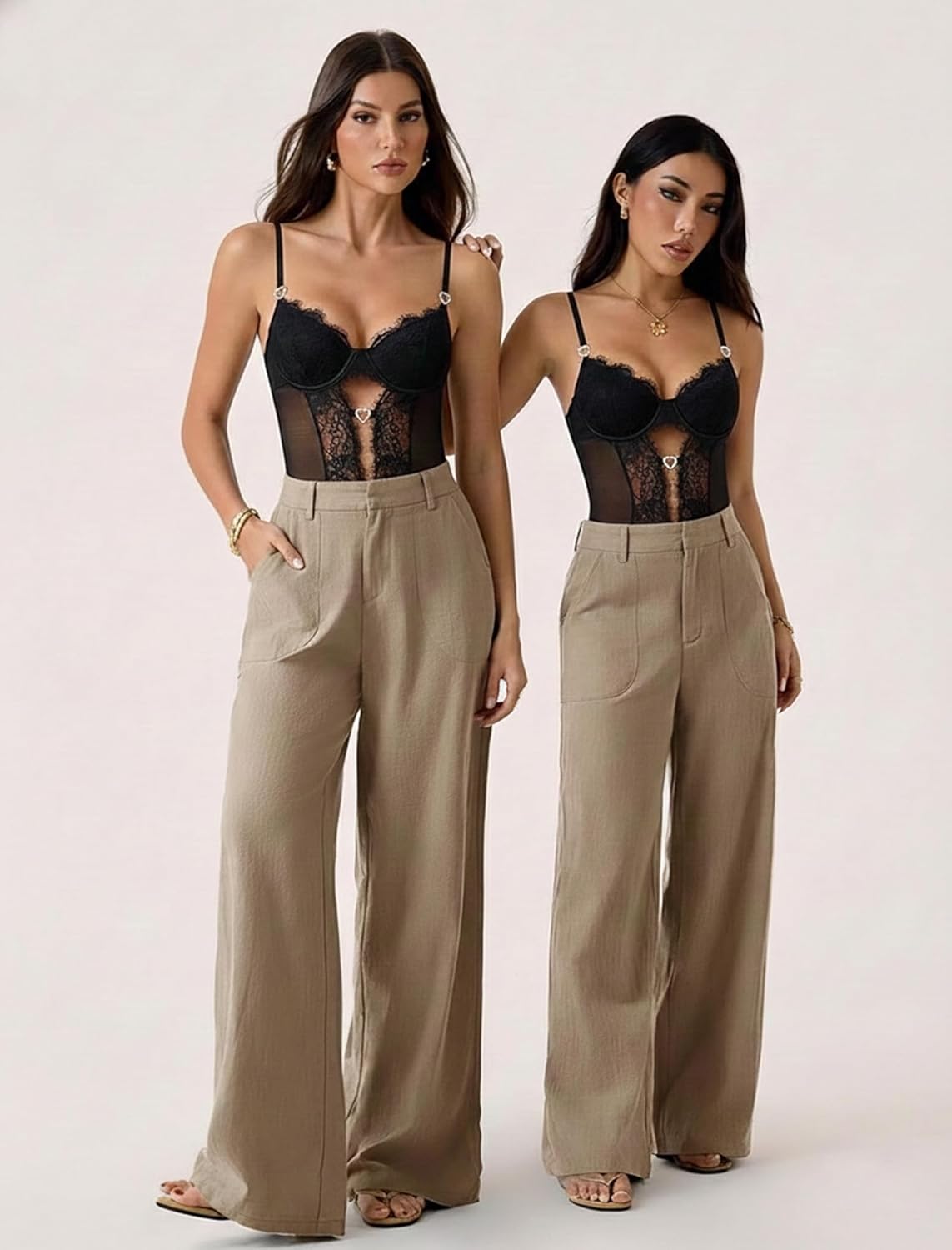 Women Lingerie Set Naughty Lace Bodysuit High Waisted Underwire Lingerie Babydoll With Garter Belt and Stockings - Image 6