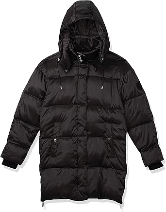 thigh length puffer jacket