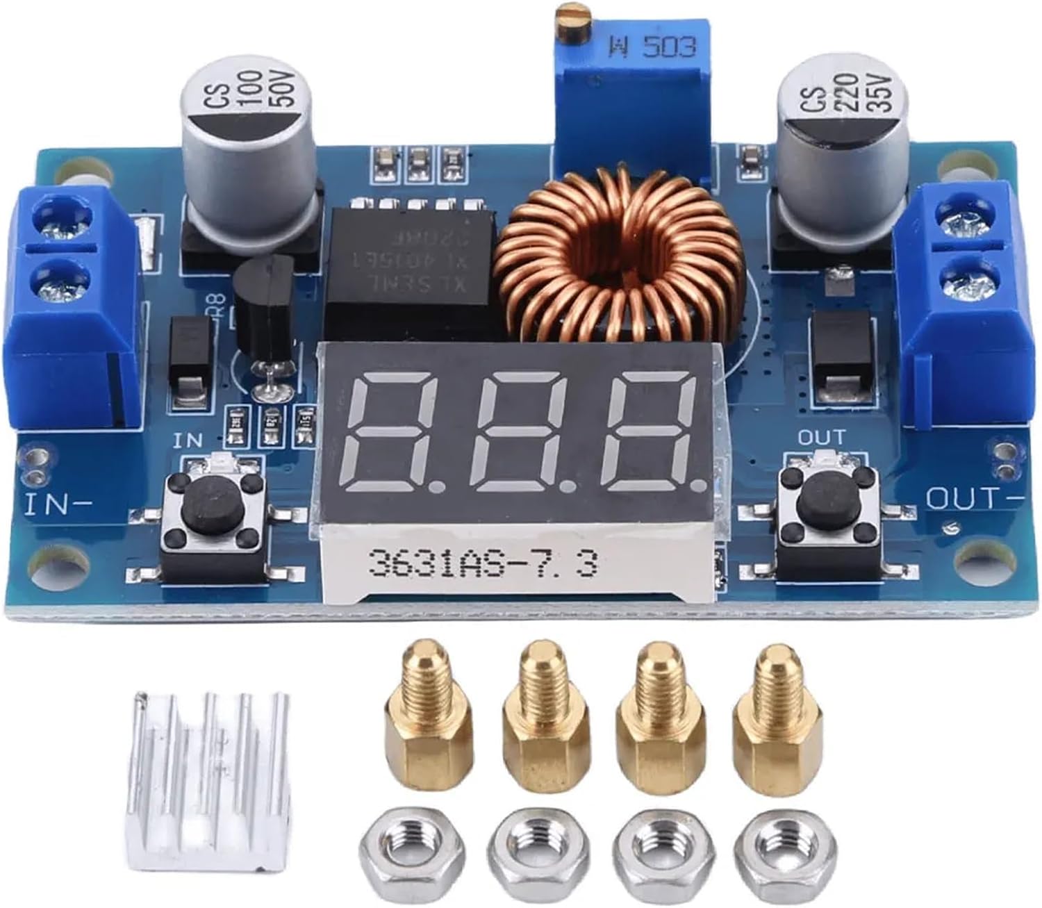 XL4015 DC-DC Buck Converter Module 5A Step Down Charging Board with Display 5-36V Electronic Components