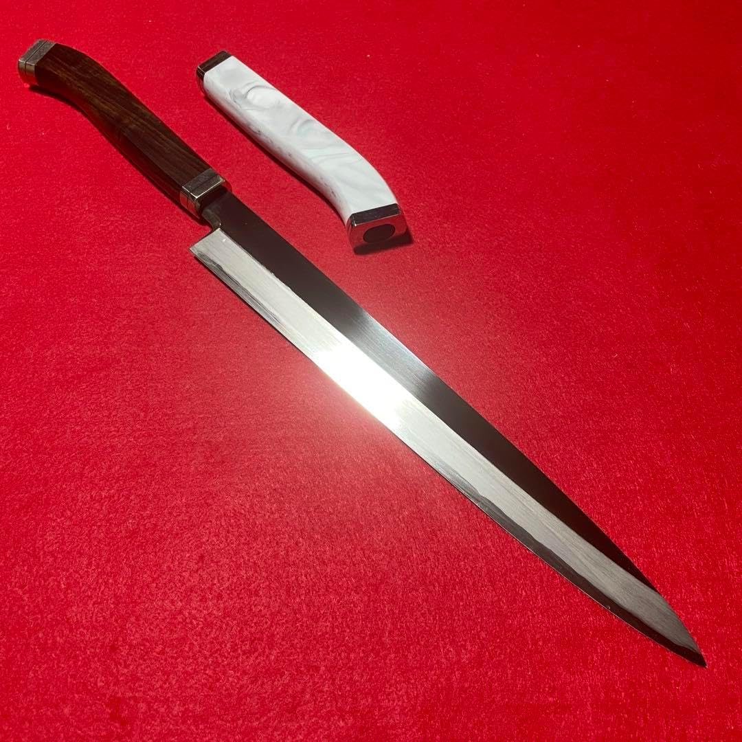 堺孝行　銀三　柳刃9寸 銀三 柳刃 9寸 堺刃物 堺孝行 包丁 銀三鋼ダマスカス 剣