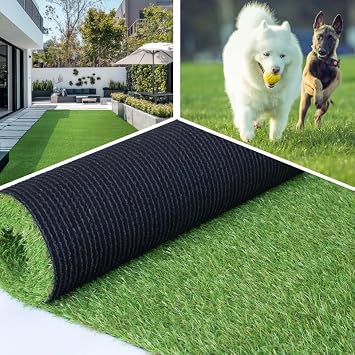 Artificial Grass 4FT x 6FT, 0.8" Thick Synthetic Turf, Fake Grass