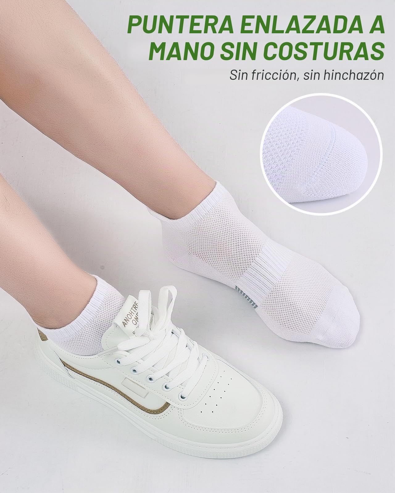 Calcetines deportes de bambú para Mujer/Niñas, 6 pares,calcetines cortos，running，transpirables,calcetines tobilleros，con caja de regalo