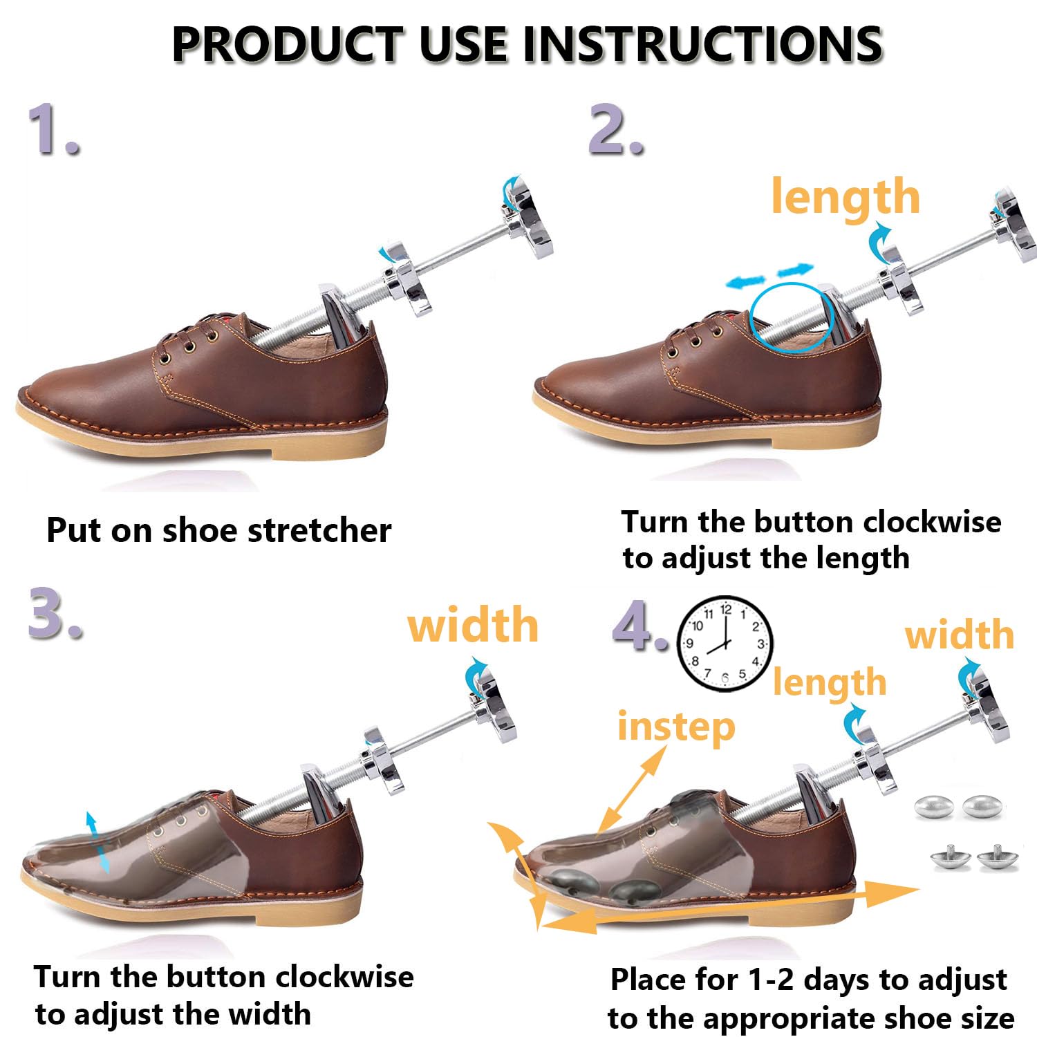 Professional Metal Shoe Stretcher Adjustable Width and Length Shoe Stretcher Widener Expander