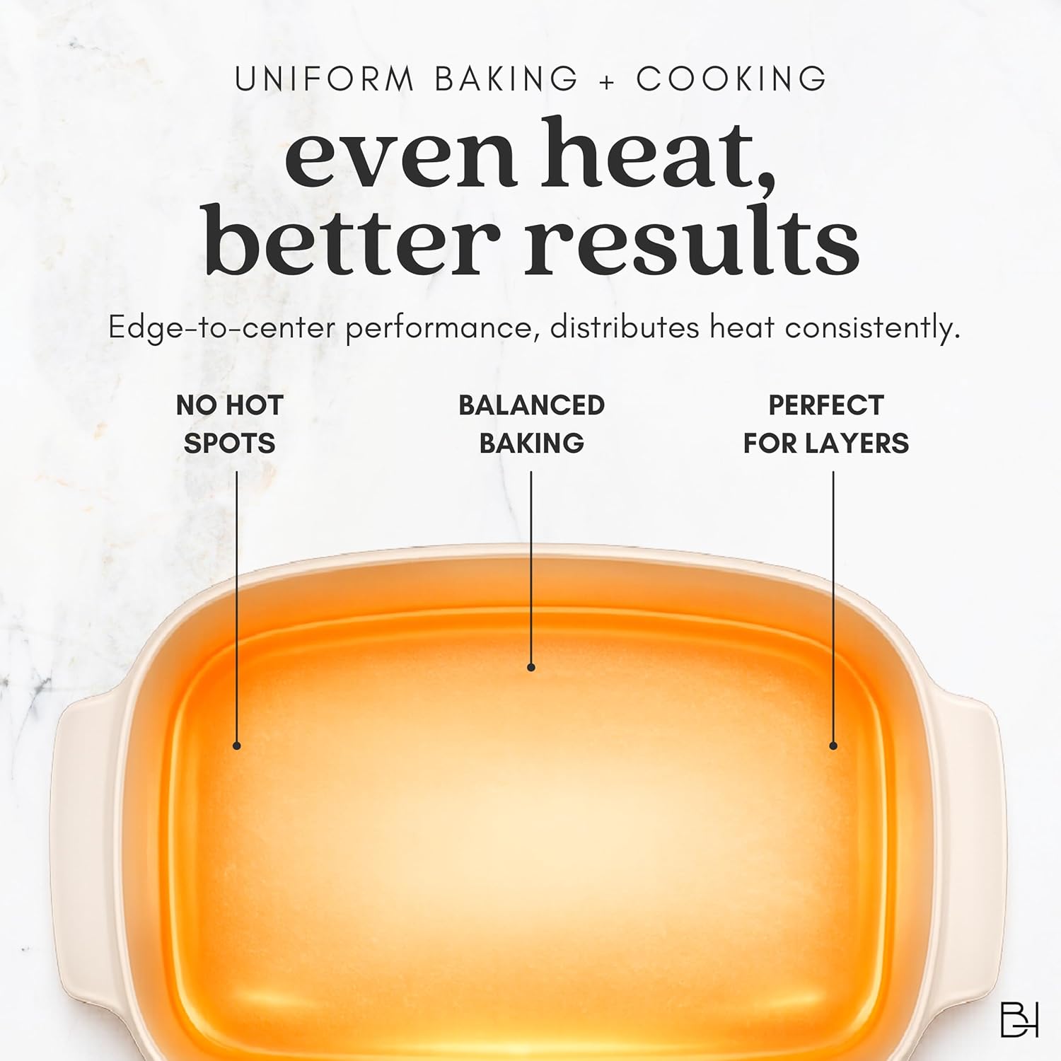 Non-Stick Ceramic Coated Glass 11x9 Baking Pan | Naturally Slick Ceramic Coating | No PTFE, PFOA, PFAS, and BPA | Perfect for Cakes, Brownies, Lasagnas & More [Pine]