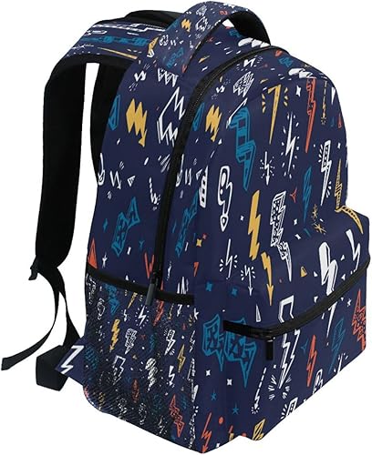 Miniatura 2 de Kcldeci Mochila para laptop, mochila para niños, mochilas escolares, Multi, 16x11.4x6.9in, Mochilas Daypack