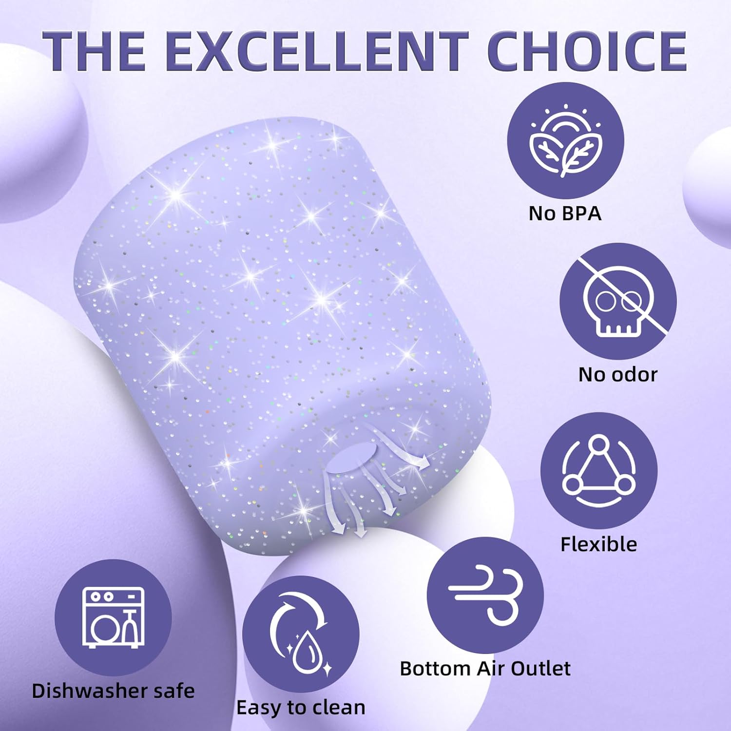 Silicone Boot Compatible with Owala 24oz/40oz Tumbler with Handle, Higher Anti-Slip Protective Sleeve Bottom Bumper Protector for Owalaa Travel Tumbler - Image 5