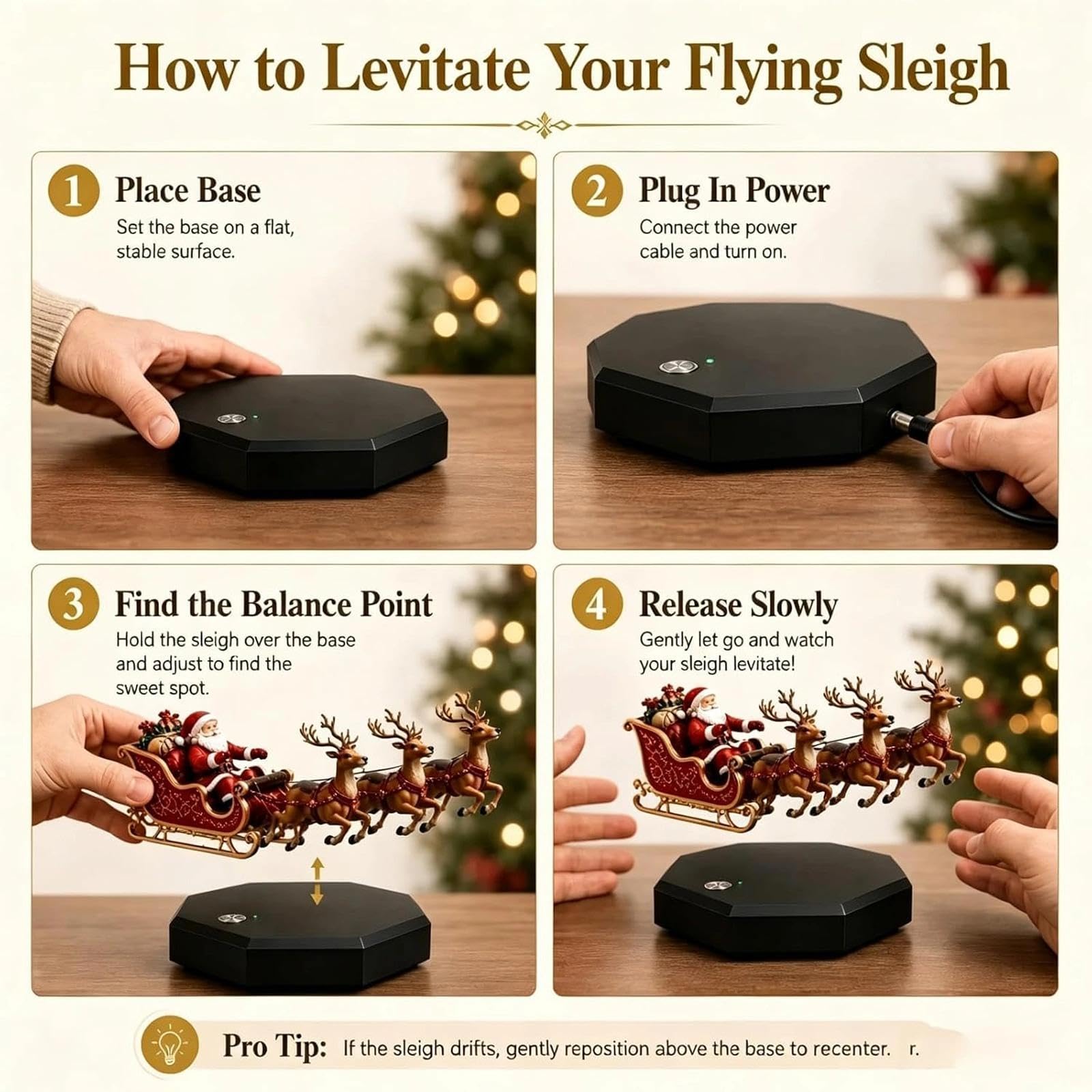 Slitta Di Babbo Natale A Levitazione Magnetica(A)