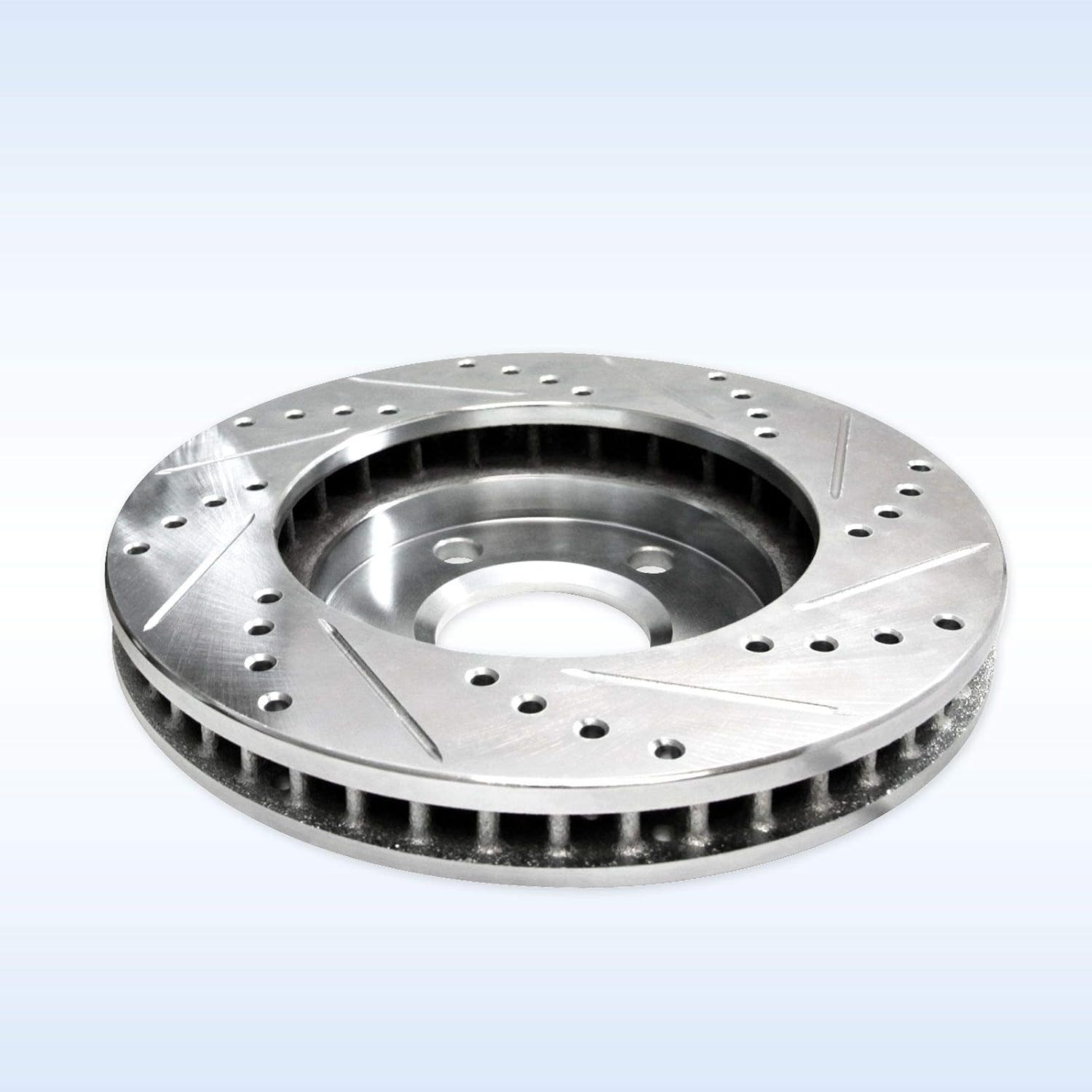 Power Sport Front and Rear Brake Kit For 2006-2010 Lexus IS250| Drilled Slotted Brake Rotors| Semi Metallic Brake Pads and Rotors Kit