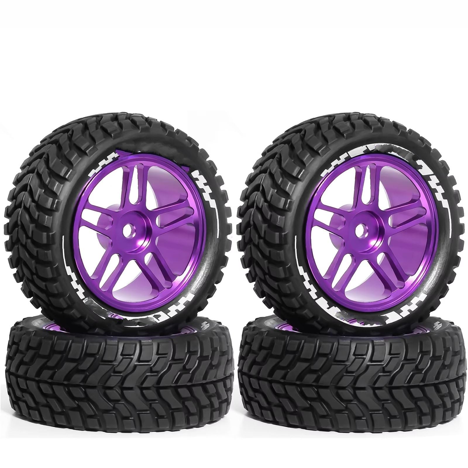 Moyeux de roues RC 1/10 violets pour session drift Tamiya TT02 et HPI KY