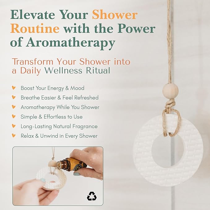 Difusor de Aromas para Ducha de Arcilla Impermeable The Healing Happy Method miniatura 5