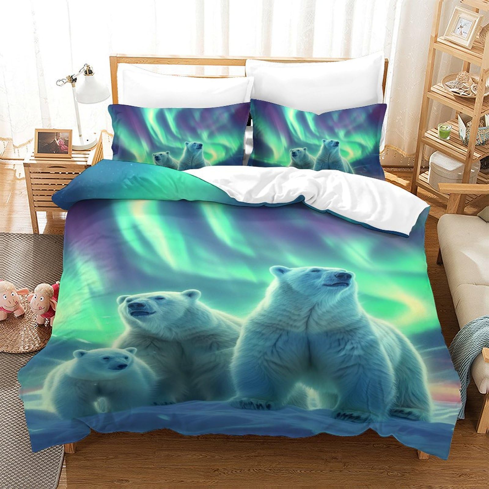 Housse de couette ours polaire haute qualité grand teint