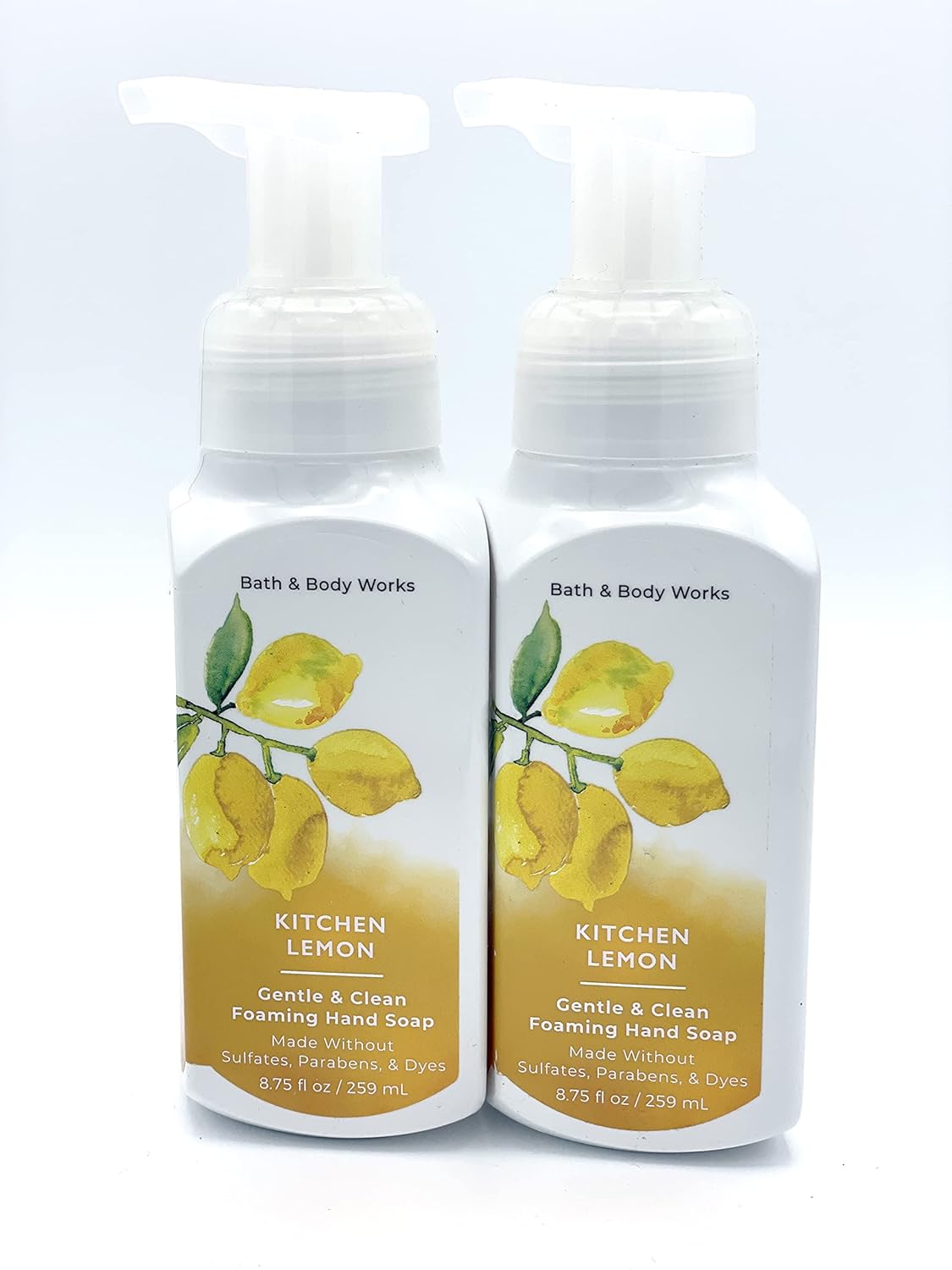 Bath & Body Works Gentle Foaming Hand Soap in Kitchen Lemon (2 Pack) : Beauty & Personal Care
